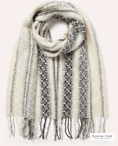Multicolor Boucle Scarf