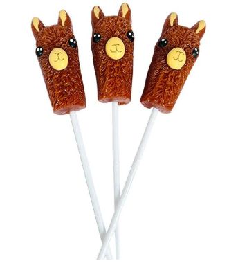Alpaca on Candy Lollipop
