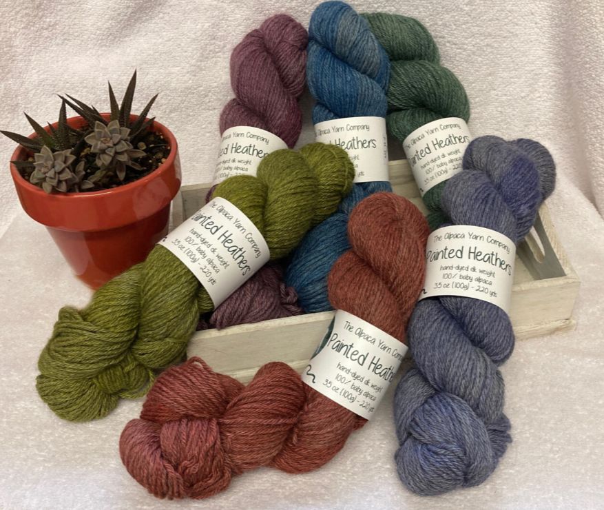 Painted Heather Yarn