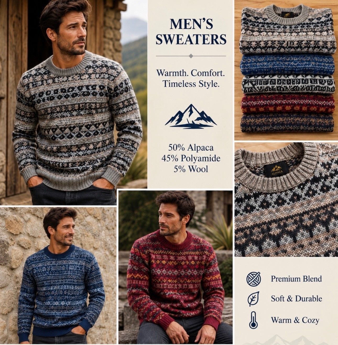 Men's Alpaca Sweater