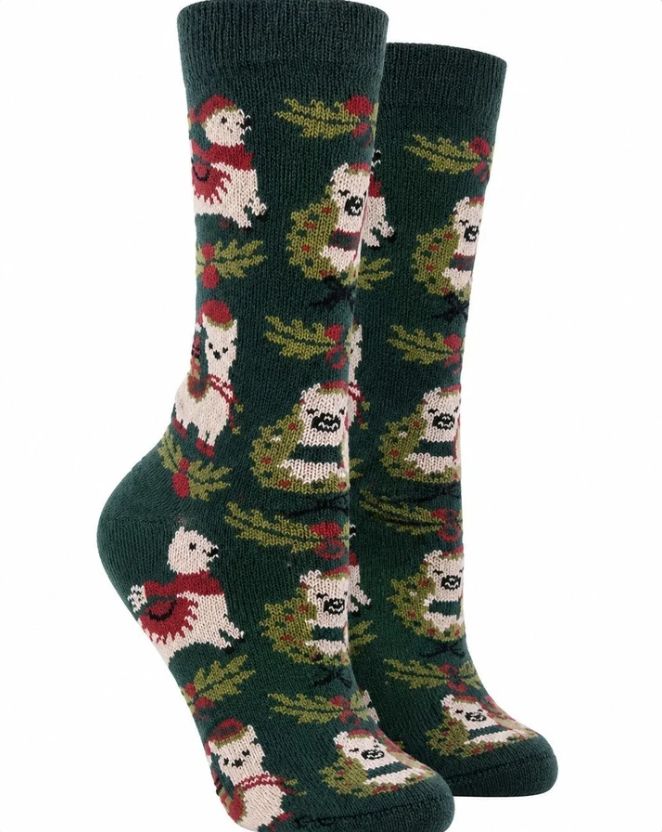 Holiday Holly Sock