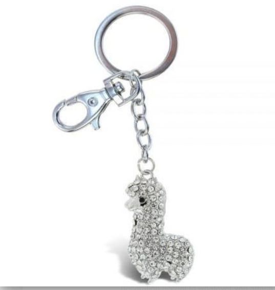 Sparkling Alpaca Keychain