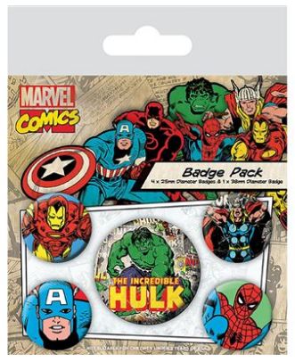Marvel Comics (Hulk) Badge Pack
