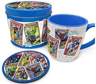 Marvel Retro (Collectors Cards) Mug Tin Set