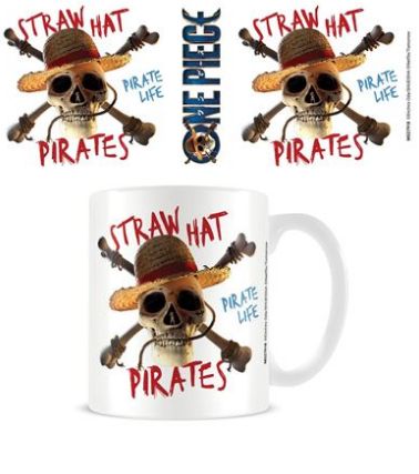 One Piece Live Action (Straw Hat Pirate Emblem) White Pod Mug