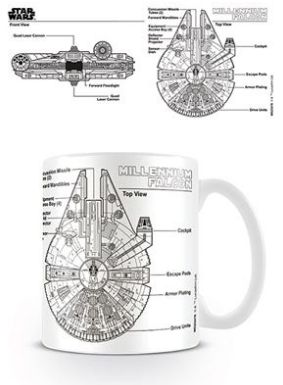 Star Wars (Millennium Falcon Sketch) Mug