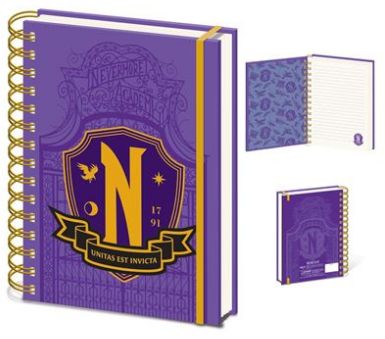 Wednesday (Nevermore Shield) A5 Wiro Notebook