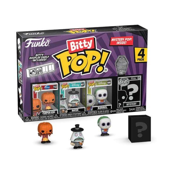 Nightmare Before Christmas Bitty POP! Vinyl Figure 4-Pack Pumpkin Jack 2.5cm
