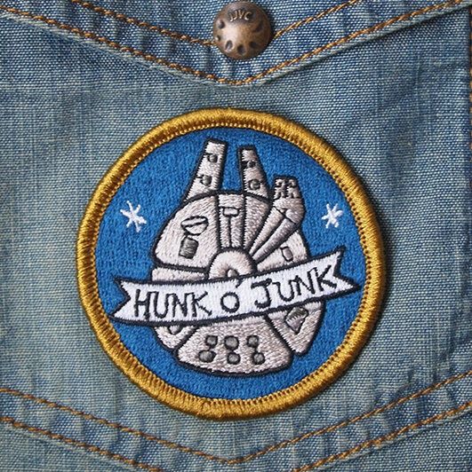 Hunk o&#39; junk - embroidered patch