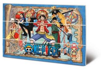 One Piece (Straw Hat Pirates Map) Wood Panel