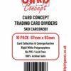 Card Concept Trading Card Dividers 67 x 93 mm (Pack of 10)