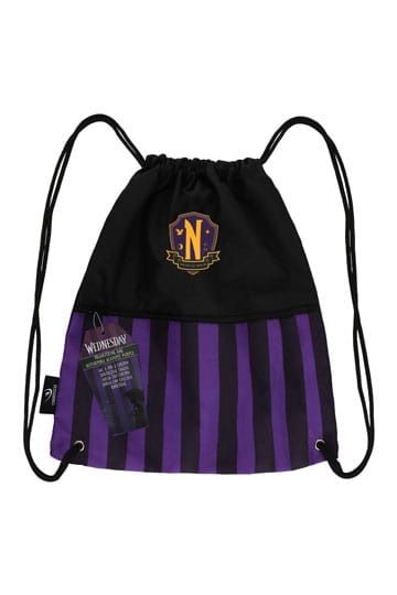 Wednesday Drawstring Bag Nevermore Academy Purple