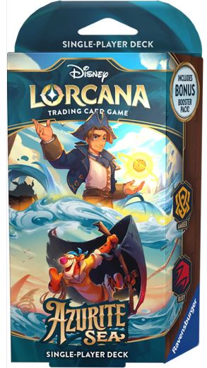 Azurite Sea Starter Deck - Amber &amp; Ruby (Jim Hawkins &amp; Tigger)