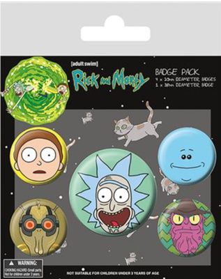 Rick and Morty (Heads) Badge Pack