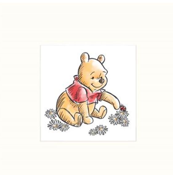 Winnie the Pooh (Love Nature) Print 30 x 30