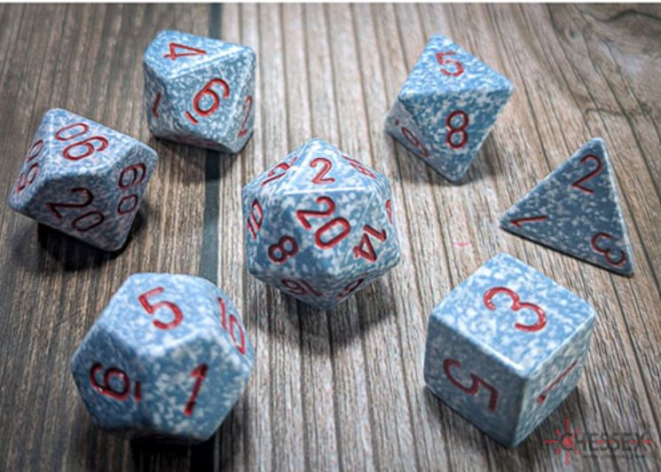 Chessex - Speckled Polyhedral 7 Dice Set - Air