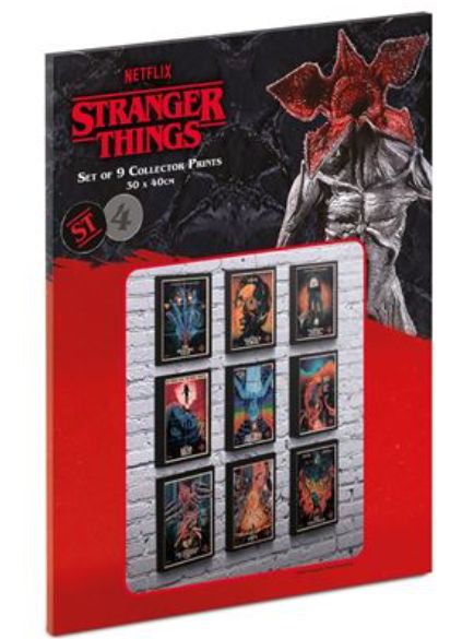 STRANGER THINGS 4 (SEASON 4) COLLECTORS&#39; PRINT SET