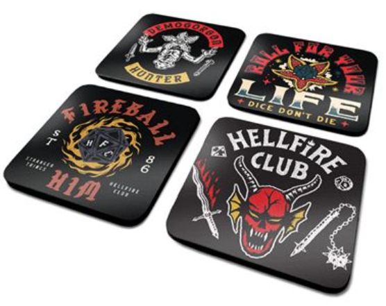 Stranger Things 4 (Hellfire Club) Coaster Set