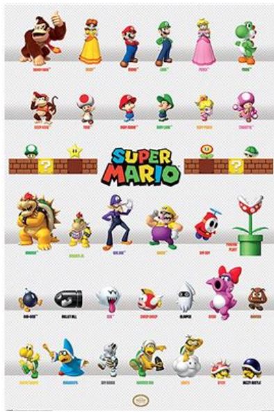 Super Mario (Character Parade) Maxi Poster