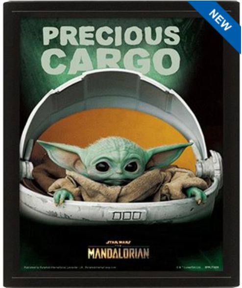 Star Wars: The Mandalorian (Precious Cargo) 3D Frame