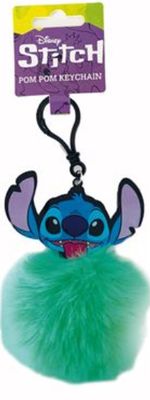 Lilo And Stitch (You&#39;re my Fave) Pom Pom Keychain