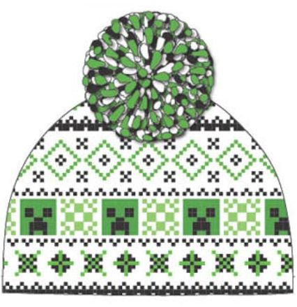 Minecraft Pom-Pom Beanie