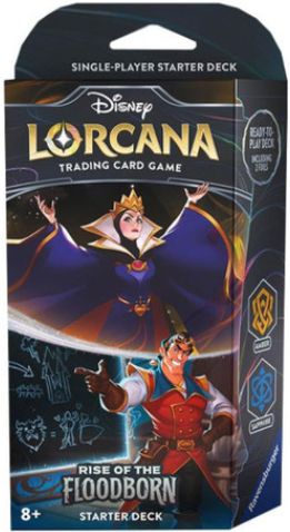 Rise of the Floodborn Starter Deck - Amber &amp; Sapphire (The Evil Queen &amp; Gaston)
