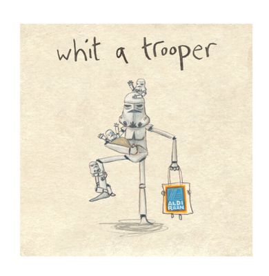 whit a trooper - print