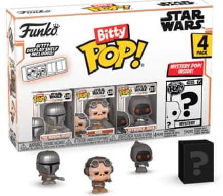 Star Wars: Mandalorian Bitty POP! Vinyl Figure 4-Pack Mandalorian 2,5 cm