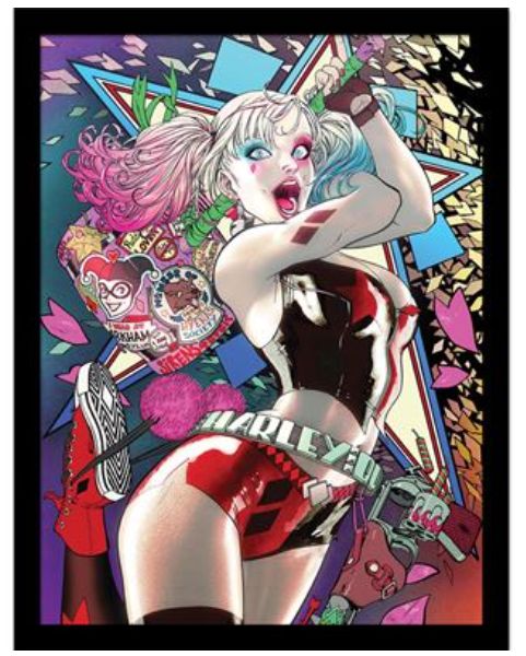 Harley Quinn Collector Print (Framed)