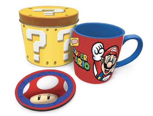 Super Mario (Lets A Go) Mug Tin Set