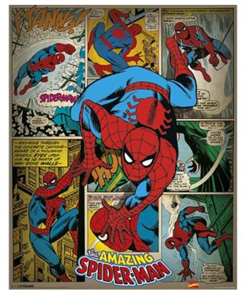 Spider-Man (Retro) Mini Poster