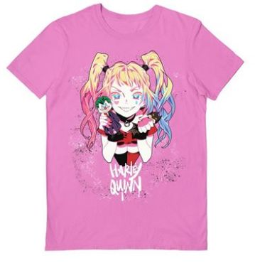 Batman (Harley Quinn Pigtails) Light Pink Unisex T-shirt