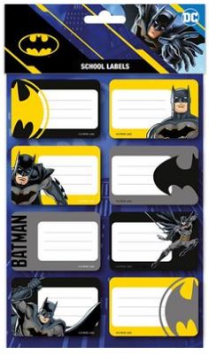 Batman (Core) School Labels