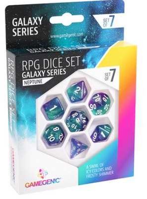 Gamegenic Galaxy Series - Neptune - RPG Dice Set (7pcs) Blue/Purple