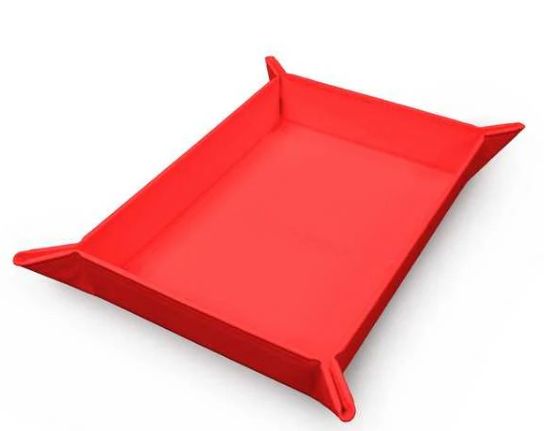 Vivid Magnetic Foldable Dice Tray Various Colours, Colour: Red