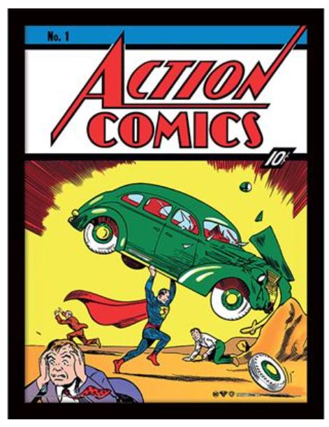 Superman (Action Comics 1) Framed Print