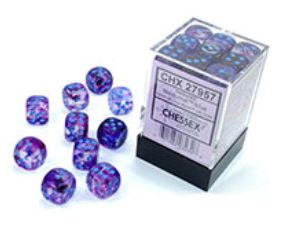 Chessex - Nebula 12mm D6 Dice Block - Luminary Nocturnal Blue Dice Block