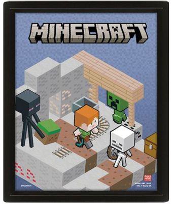 Minecraft Switching Terrain Lenticular poster