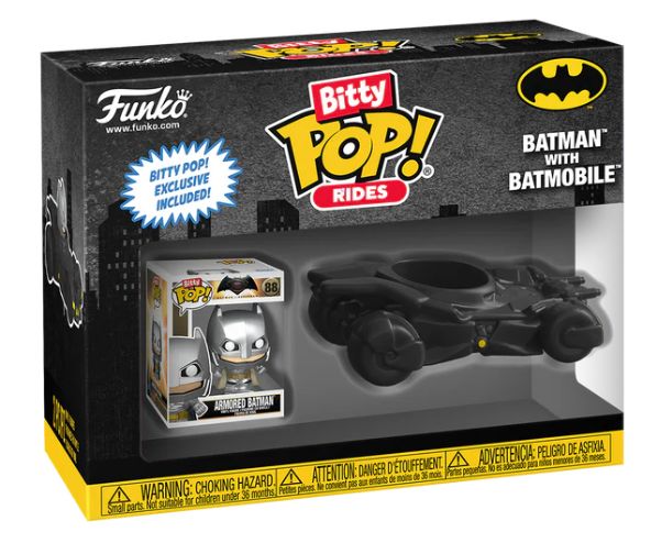 DC Comics Bitty POP! Rides Vinyl Figure Batman w/Batmobile 2,5 cm