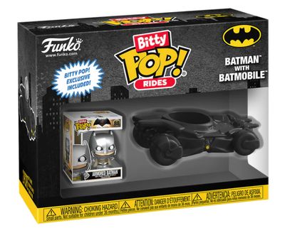 DC Comics Bitty POP! Rides Vinyl Figure Batman w/Batmobile 2,5 cm
