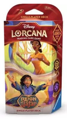 Disney Lorcana: Reign of Jafar Starter Deck - Amber &amp; Amethyst (Tiana and Bruno)