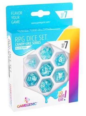 UNIT Gamegenic Candy-like Series - Blueberry - RPG Dice Set (7pcs) Blue