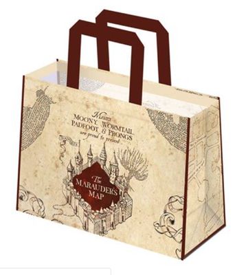 Marauders Map Reusable Tote Bag