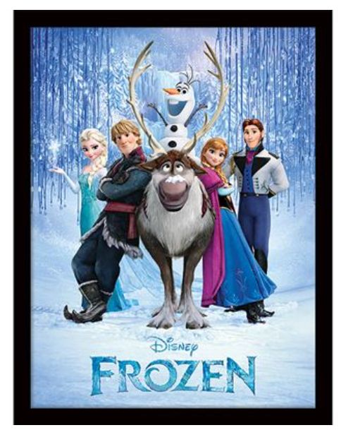 Frozen (Cast) Framed Print