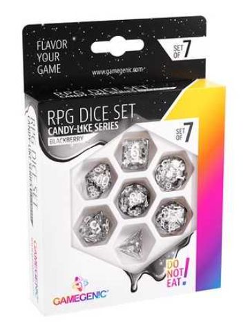 Gamegenic Candy-like Series - Blackberry - RPG Dice Set (7pcs) Black
