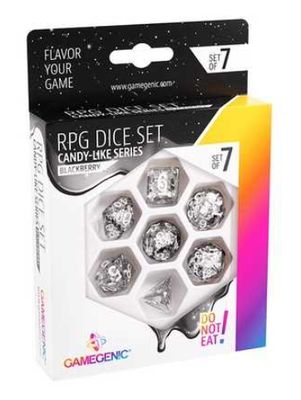 Gamegenic Candy-like Series - Blackberry - RPG Dice Set (7pcs) Black