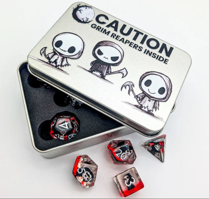 Grim Reaper Dice Tin