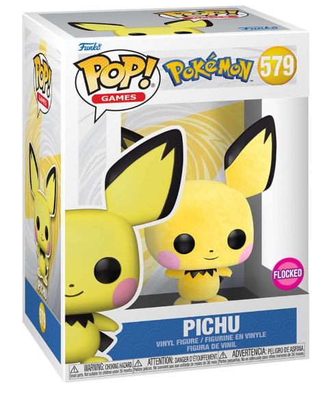 Pokemon POP! Games Vinyl Figure Flocked Pichu *Exclusive Version* 9 cm
