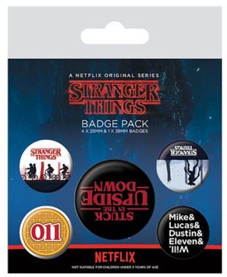 Stranger Things (Upside Down) Badge Pack